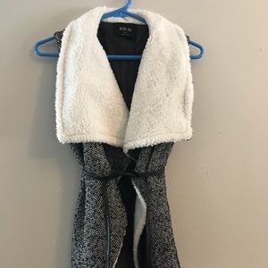 Black and white Vest